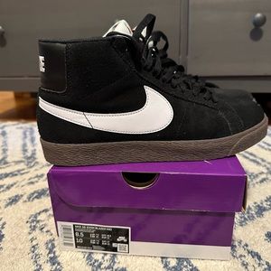 Nike SB Zoom Blazer Mid black white sail - size 8.5m/10w